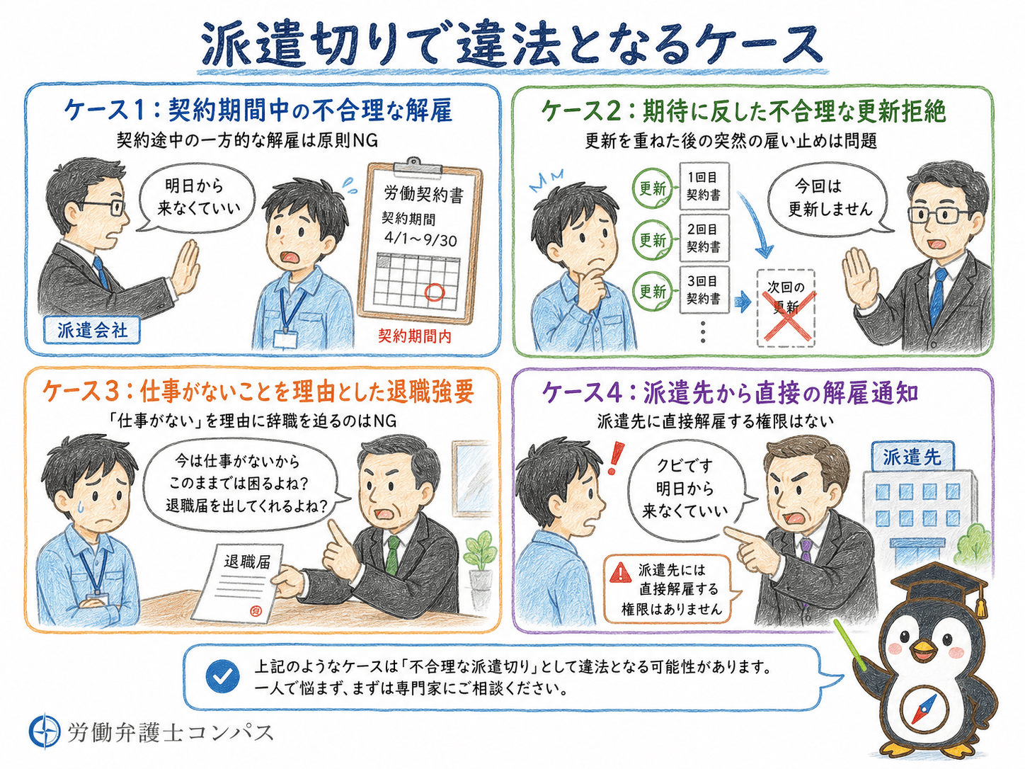 ５章　派遣切りされた場合に違法となるケース